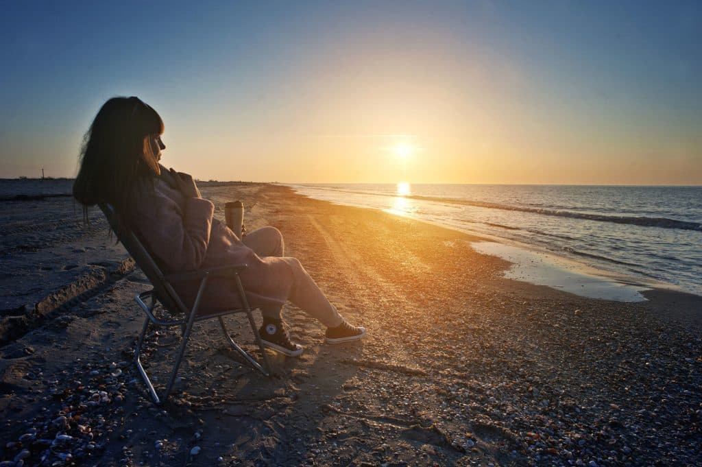 Vacaciones de verano de mujer