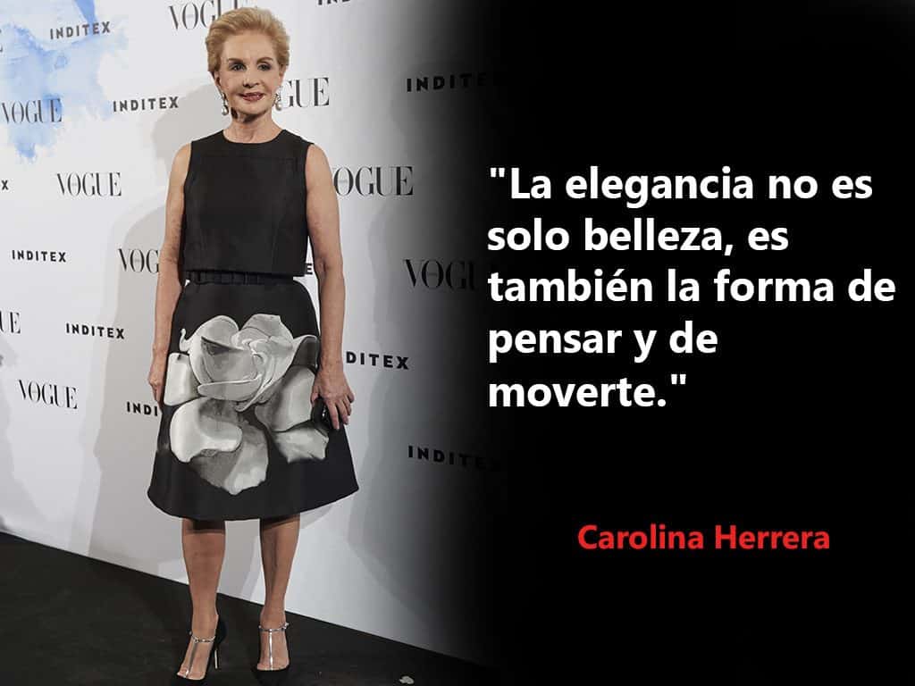 carolina herrera y la elegancia