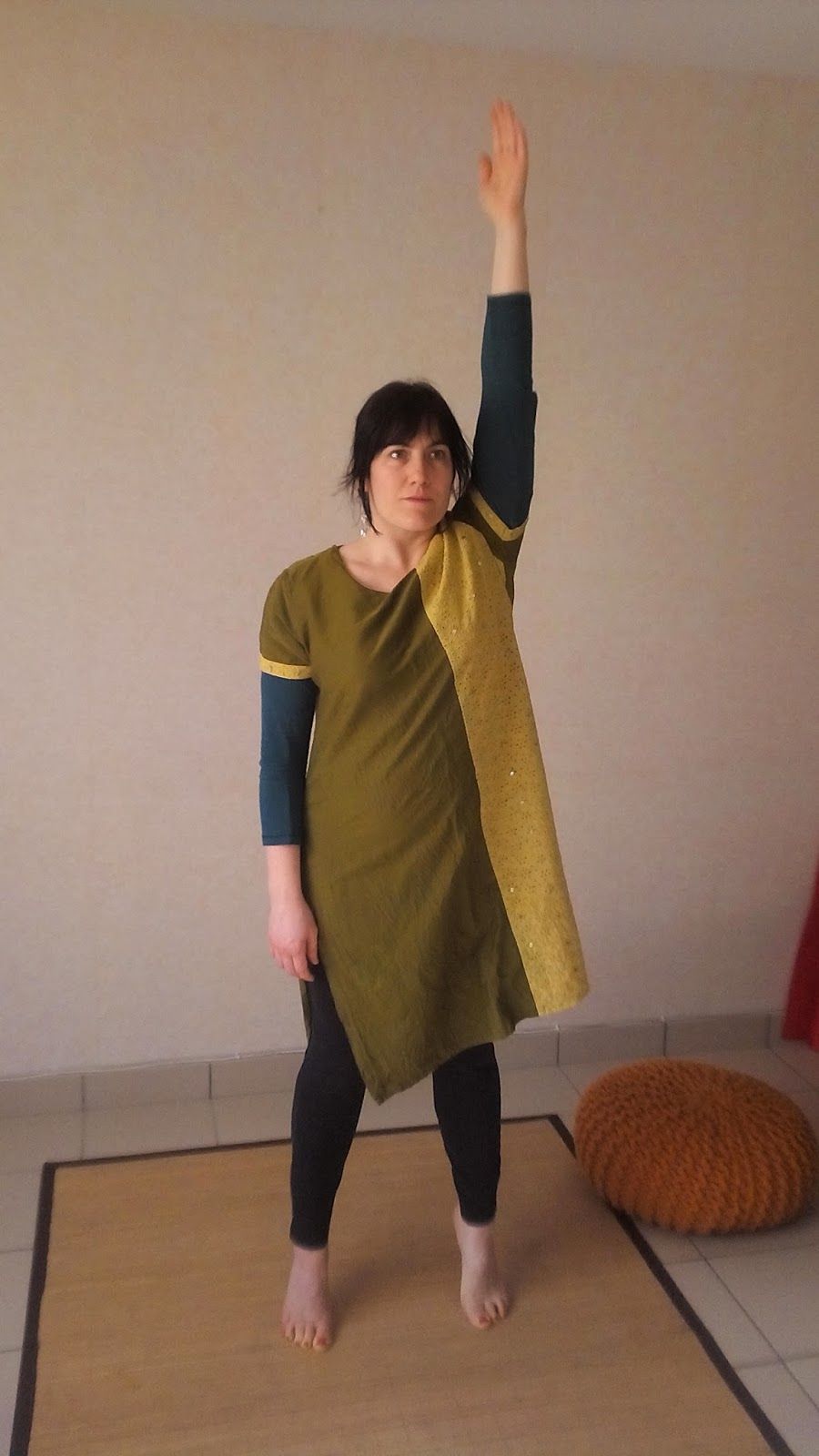 Ejercicio de yoga palmera