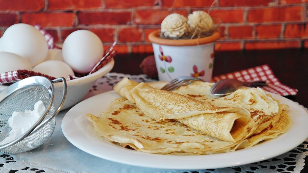Crepes de avena desayuno