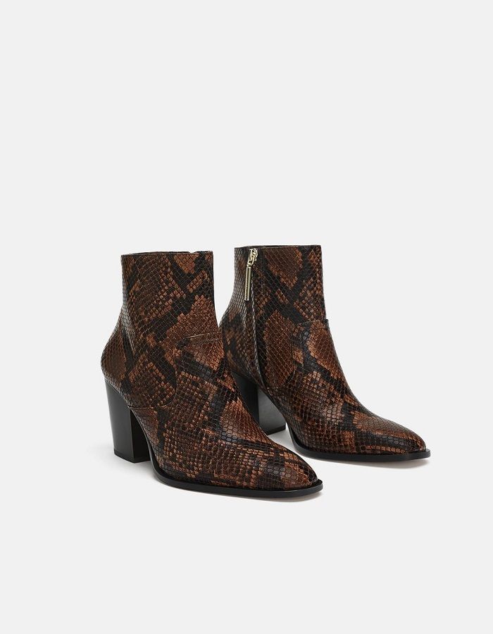 botas piel de serpiente