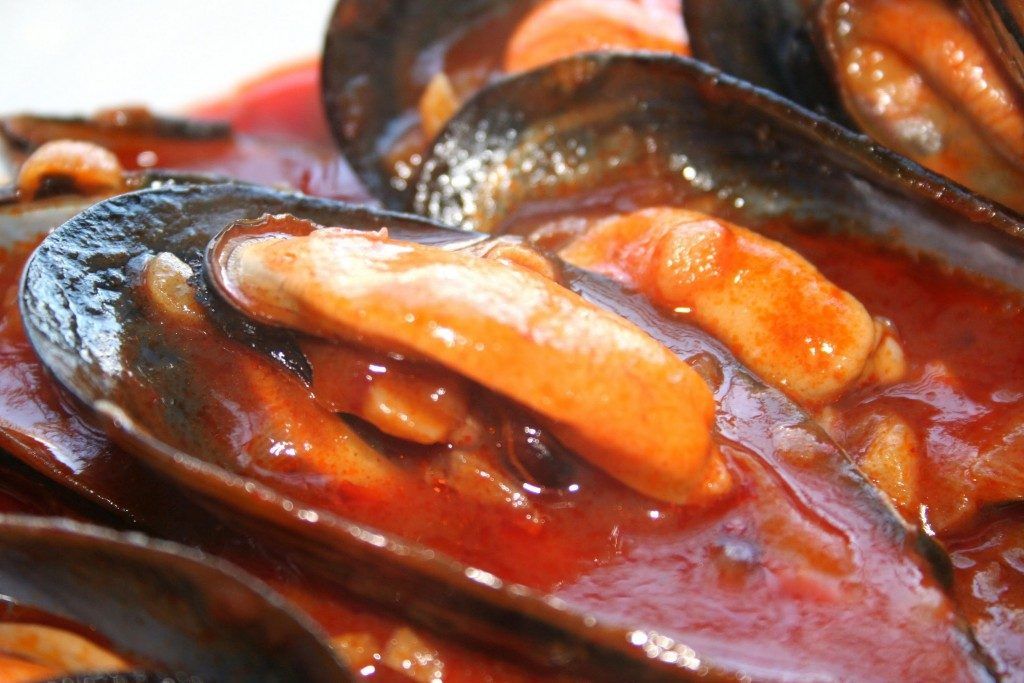 mejillones en salsa picante