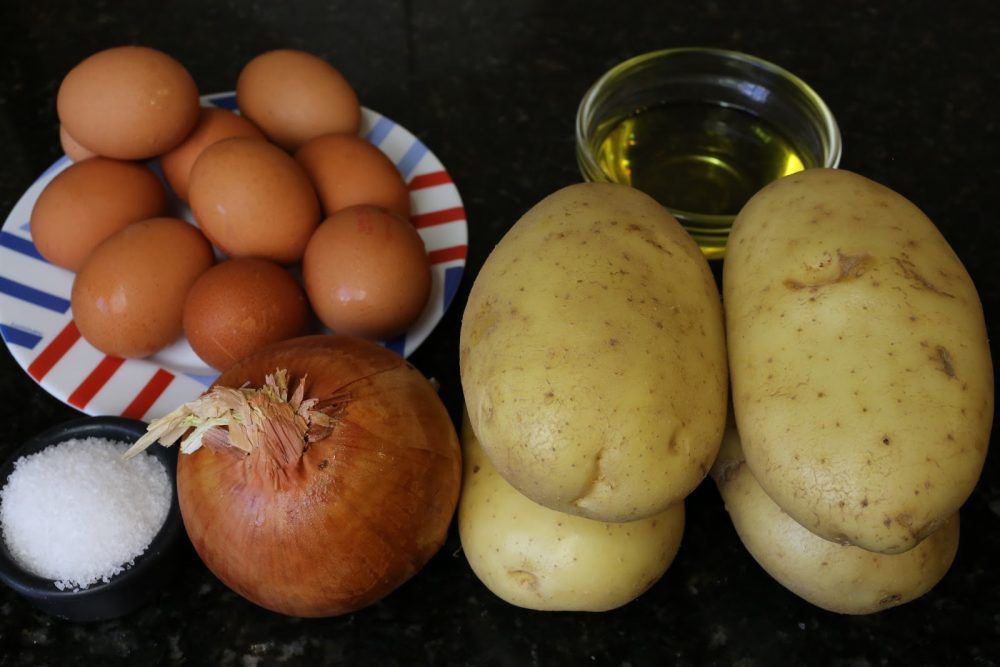 Ingredientes tortilla de patata