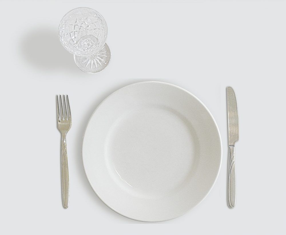 plato vacío ayuno intermitente