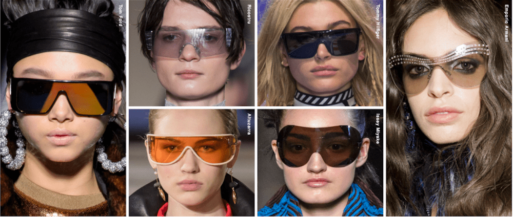 Diferentes estilos de maxigafas, uno de los principales accesorios tendencia en 2019