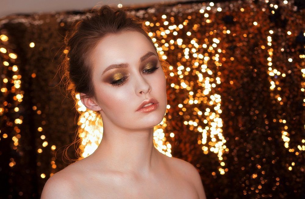 Tonos metálicos para maquillaje de noche