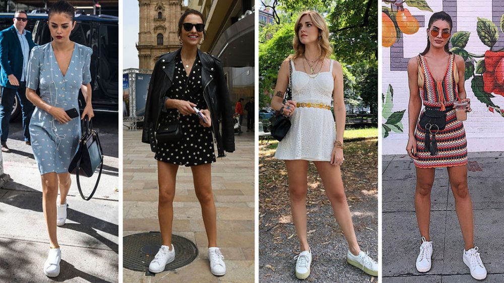 Conjuntos de vestidos con zapatillas
