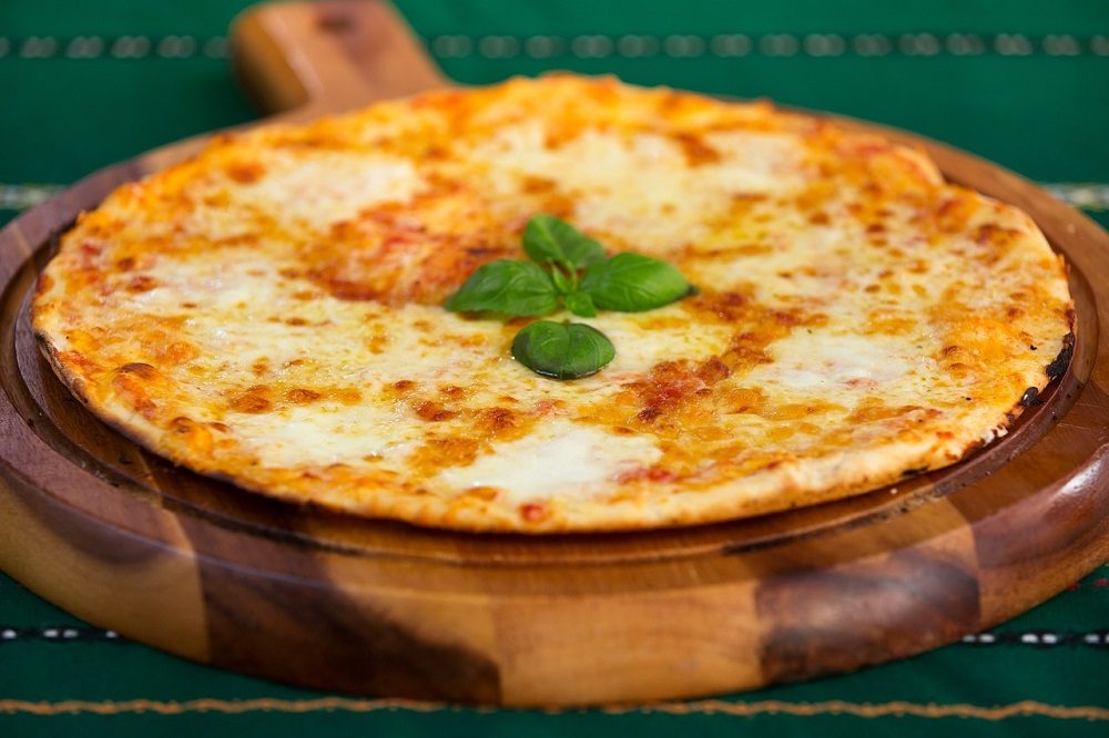 Pizza con base saludable