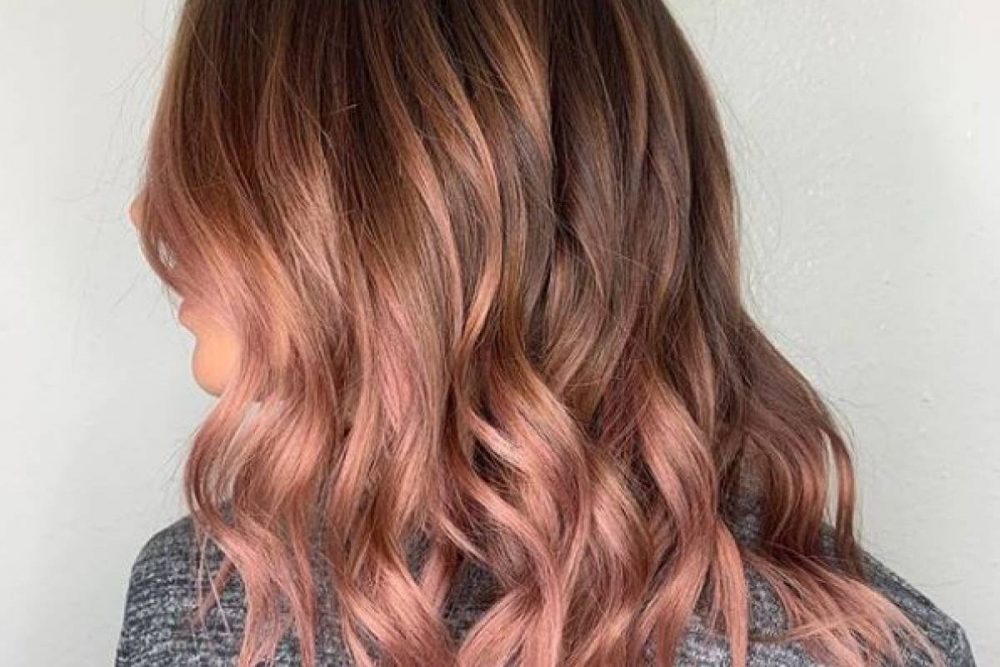 Rose gold decoloración cabello