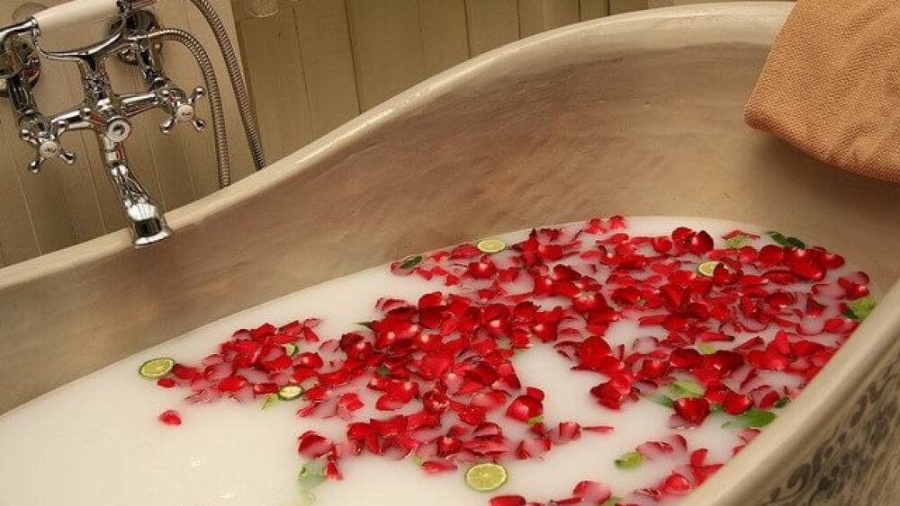 baño relajante en casa