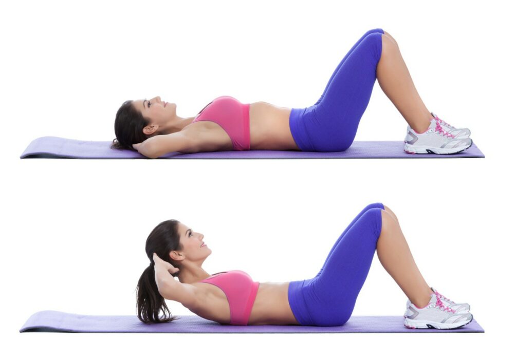 ejercicios para hacer en casa con peso corporal - abdominales