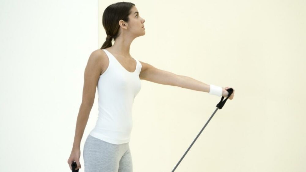 Flexiones de Bíceps con Bandas Elásticas