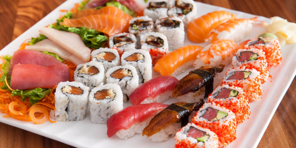 Bandeja completa de sushi