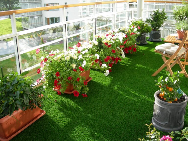 tener un jardín en una terraza