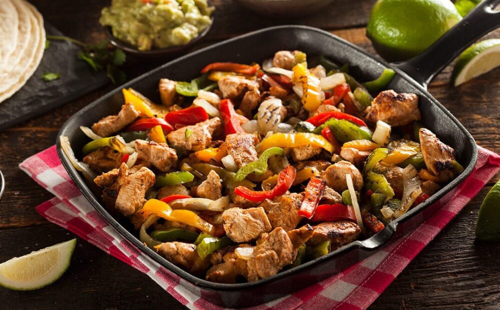 Fajitas de pollo, una deliciosa receta para incluir a tu dieta