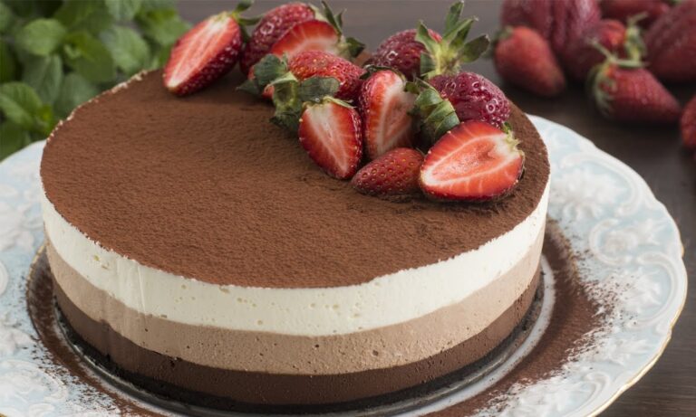 recetas de tarta tres chocolates