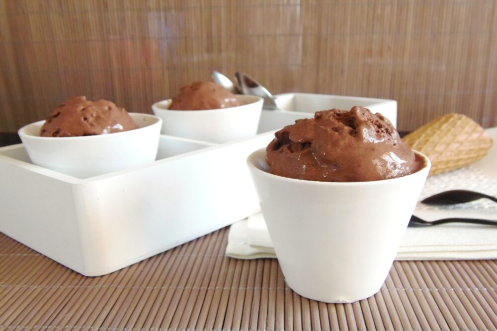 Helado de chocolate