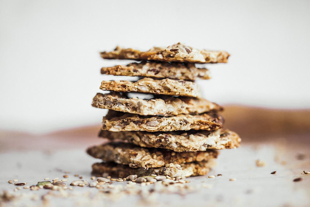 Crackers de semillas y avena