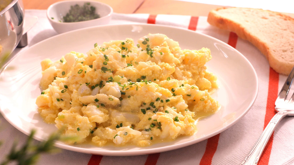 Revuelto de bacalao