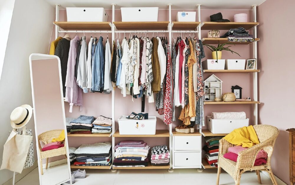 Ideas para almacenaje de ropa con muebles de Ikea