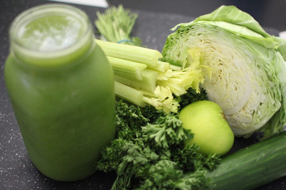 El plan de comidas detox emplea muchos alimentos verdes