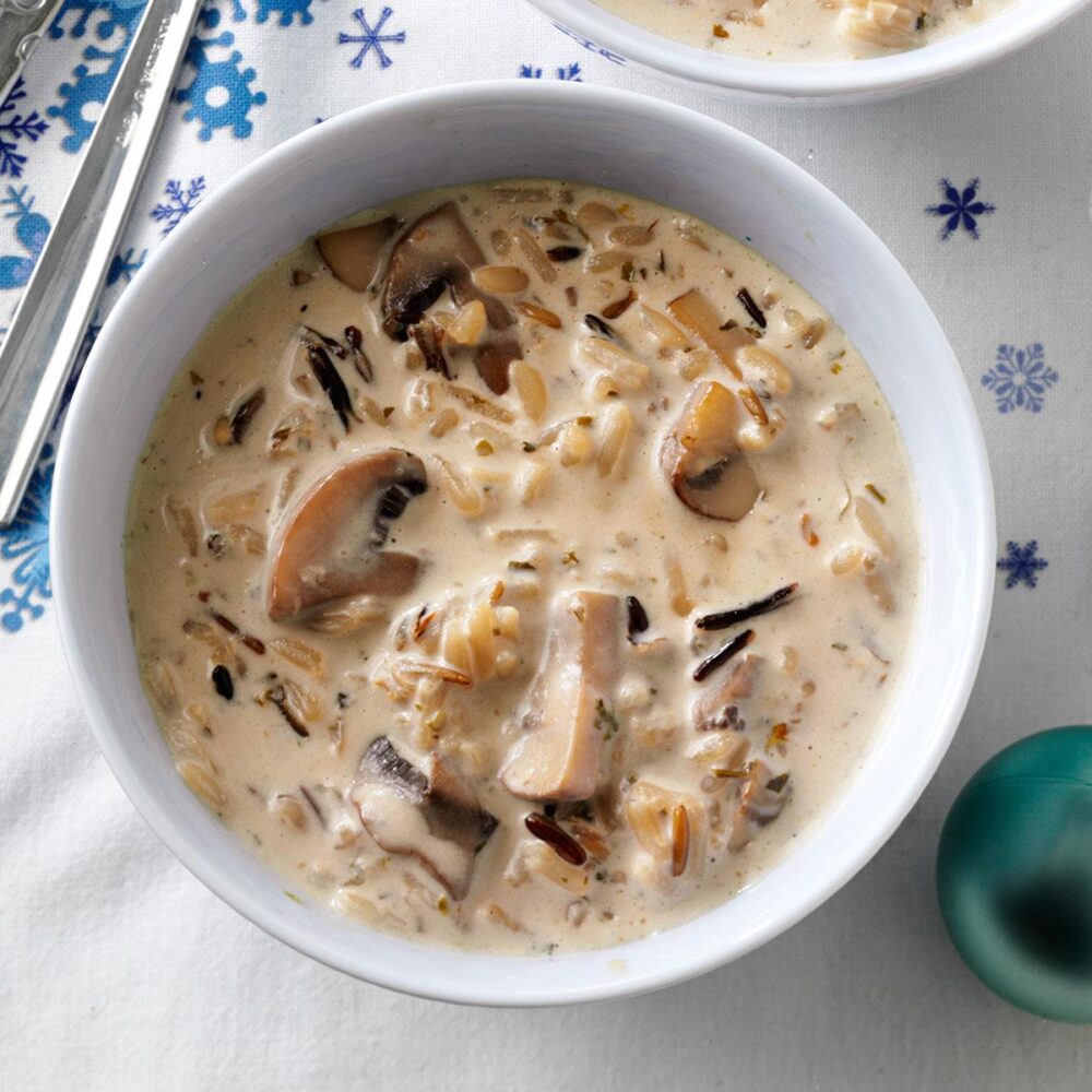 arroz cremoso con champiñones