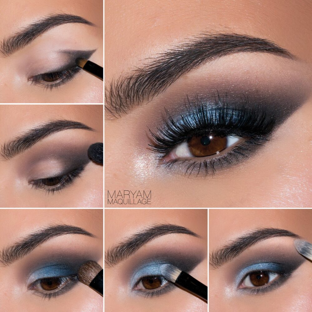 ahumado leve para incorporar el azul en tu maquillaje