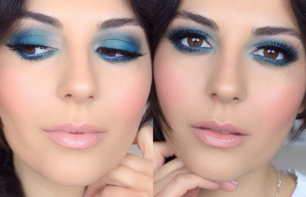 azul con gris