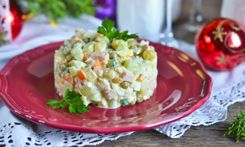 Ensalada de gallina, uno de los platos navideños de Venezuela