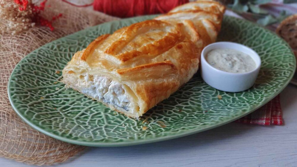 lubina wellington, uno de los platos principales para la cena de Nochevieja más originales